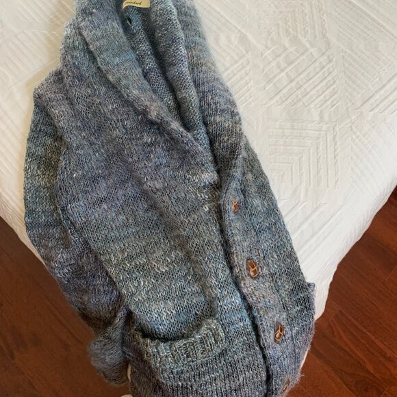 Journal Standard blue/grey shawl collar cardigan - Picture 10 of 11